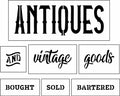 Antiques and Vintage Goods Sign Bar Kit | JRV Stencil Designed by Debi from Debi's Design Diary