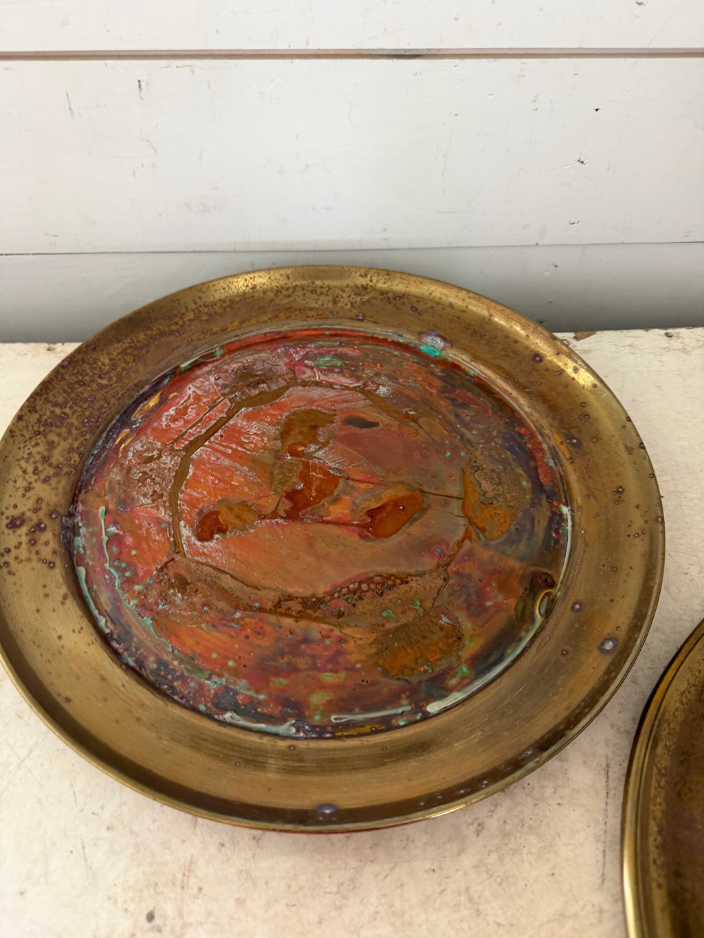 Vintage brass charger sold individually