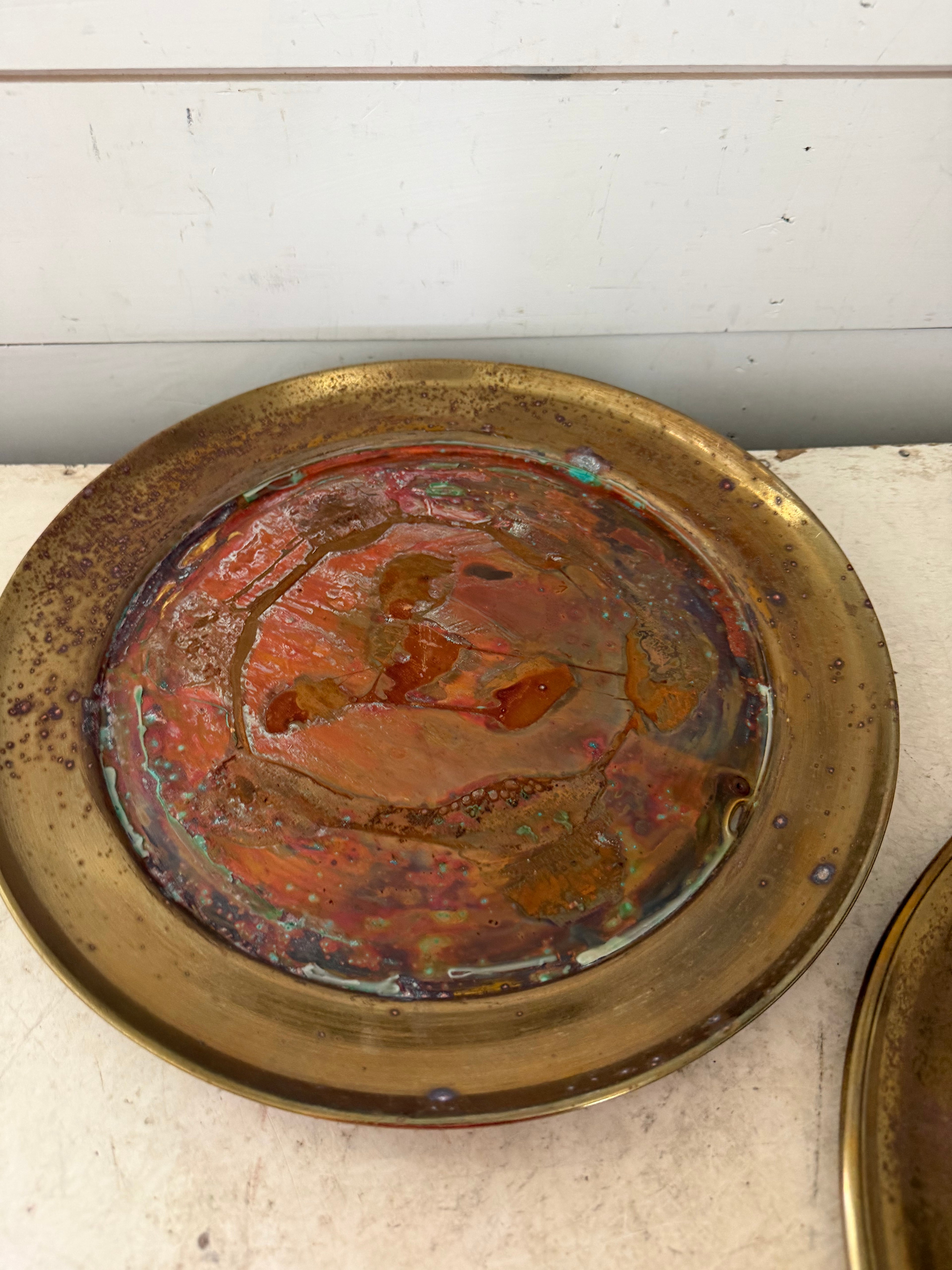 Vintage brass charger sold individually