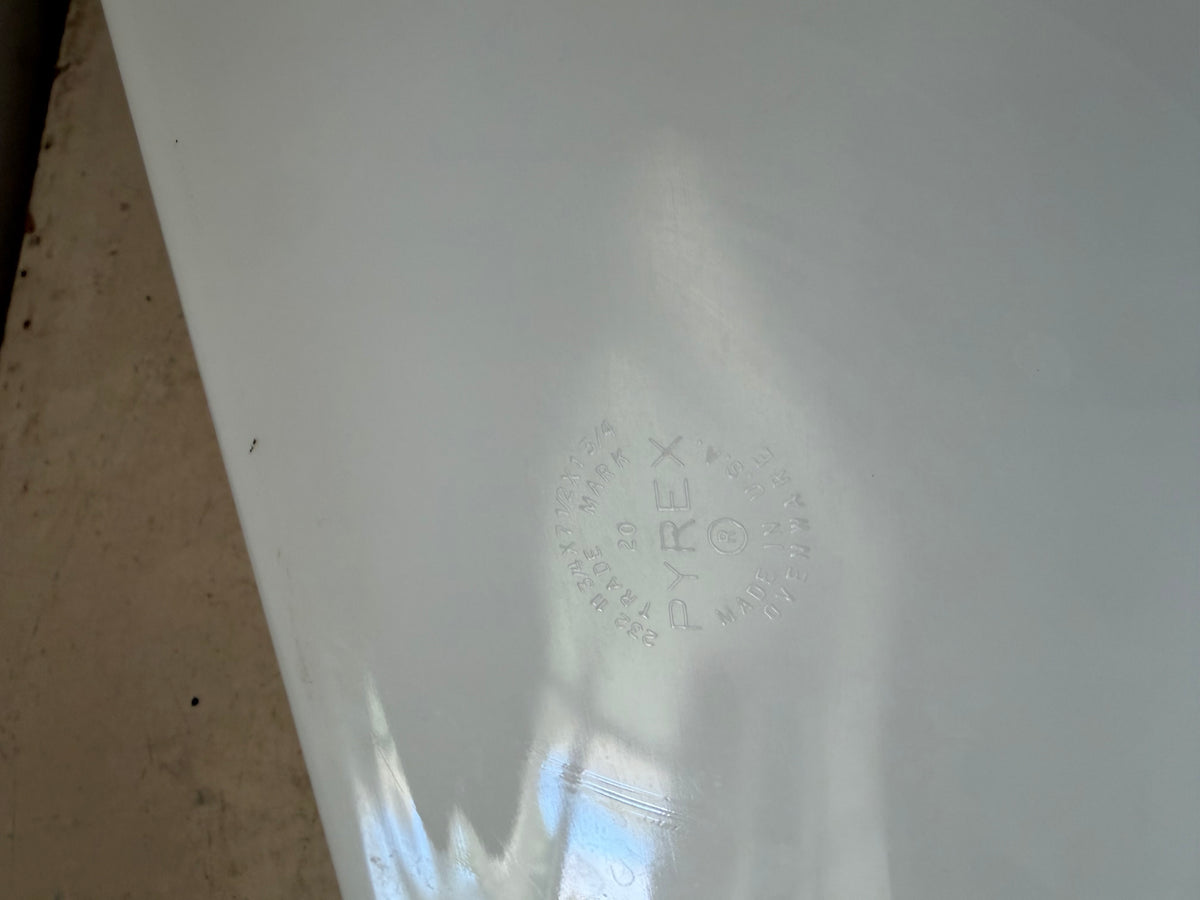 Vintage Pyrex white milk glass  rectangular baking dish