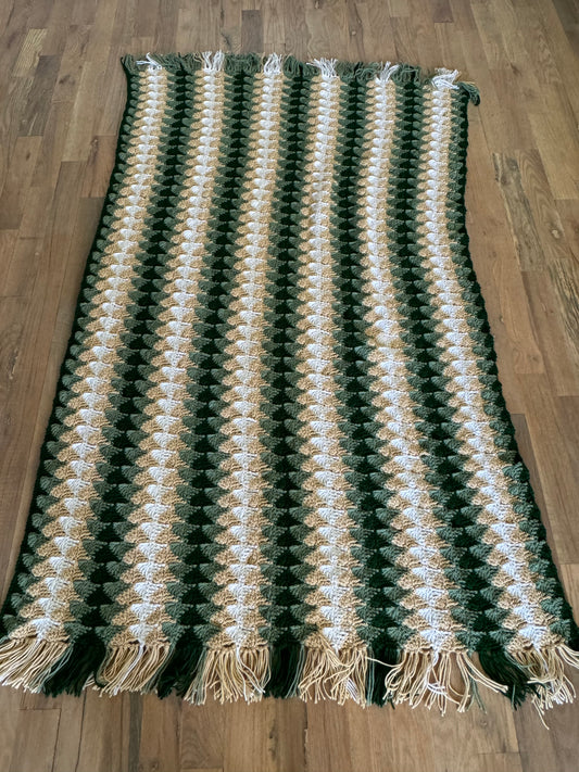 Green & Cream Afghan