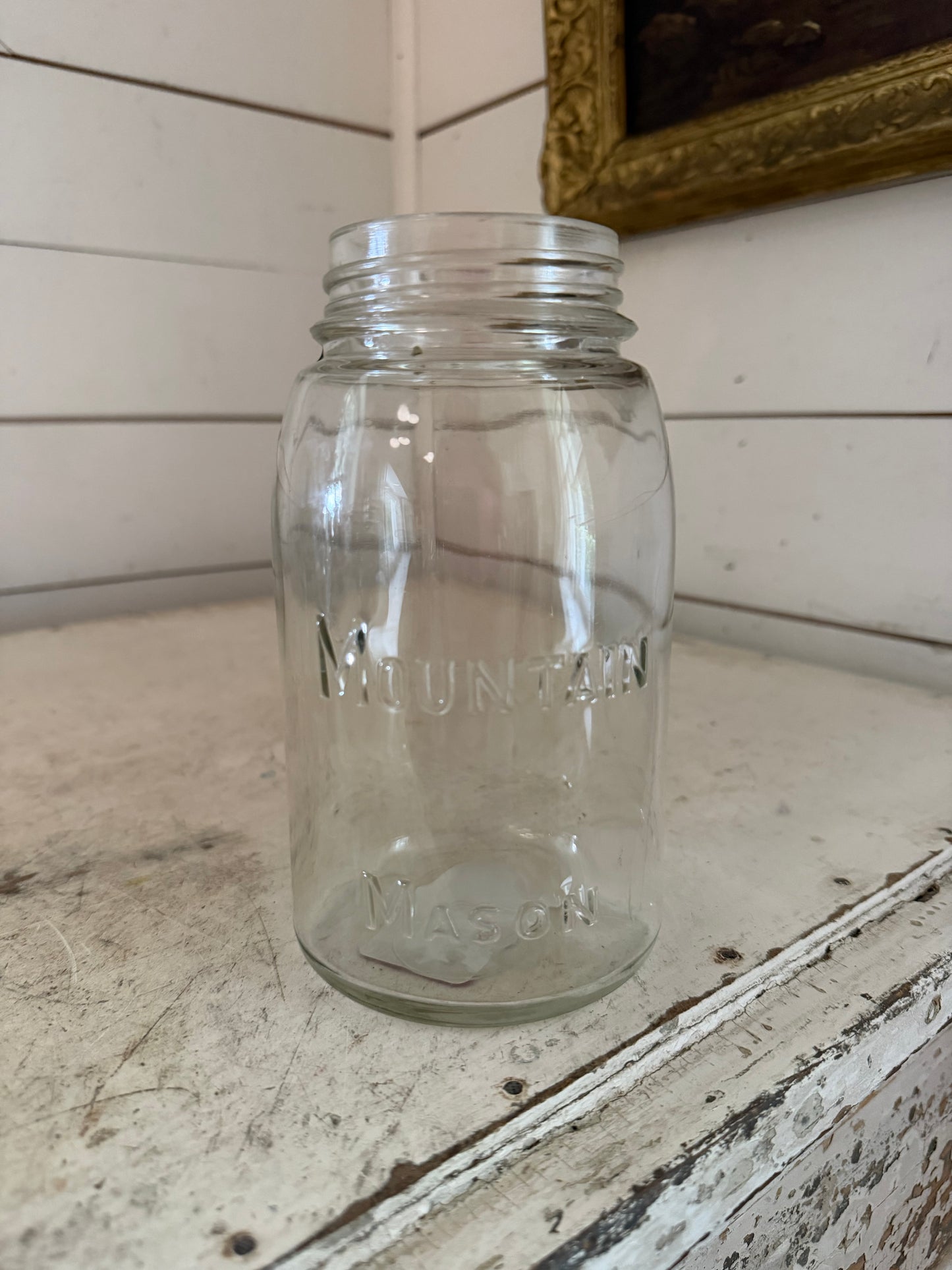 QUART MOUNTAIN MASON FRUIT JAR, MADE IN SALT LAKE CITY, UTAH