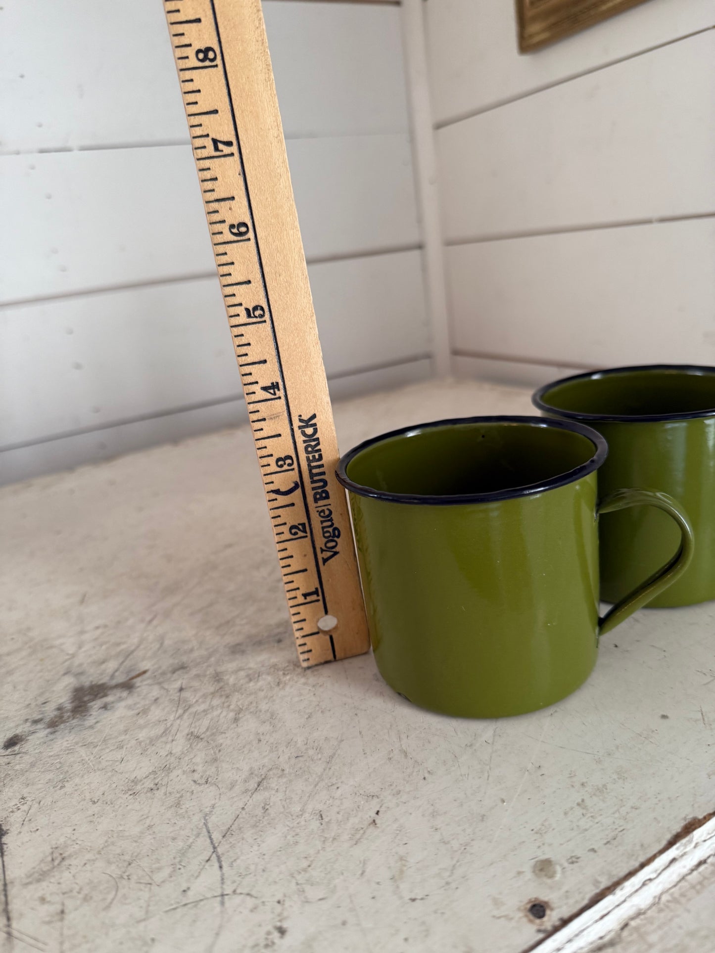 Green Enamel Mug - sold individually