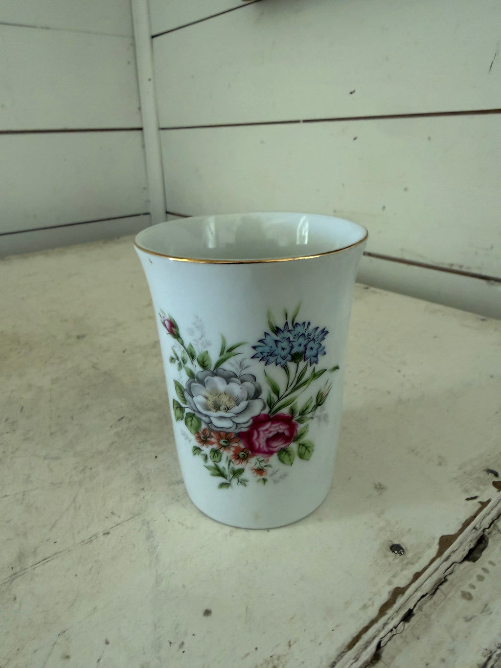 Floral ceramic cup From, Japan