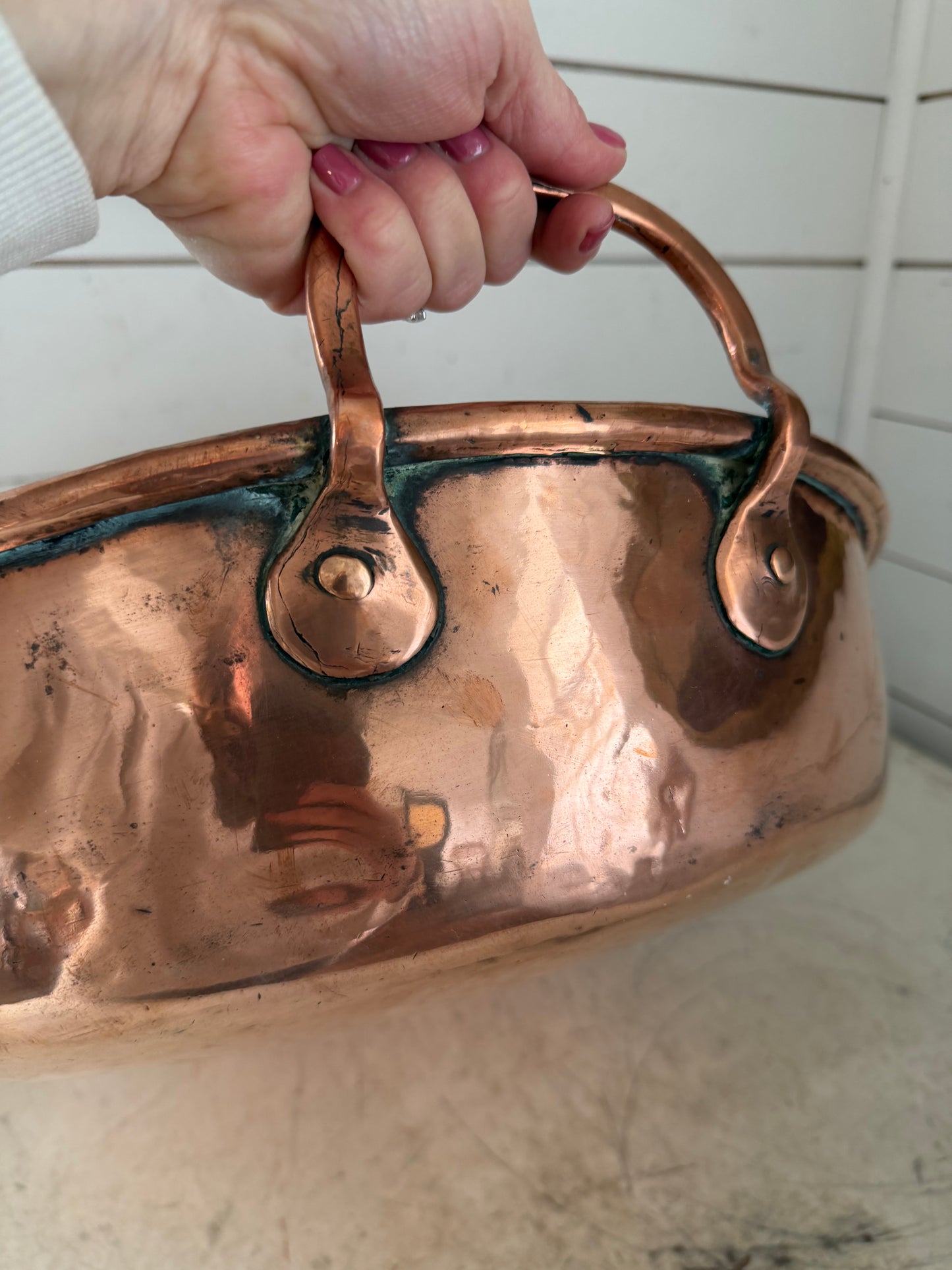 Extra Large Antique George III Copper Pan, 1800s