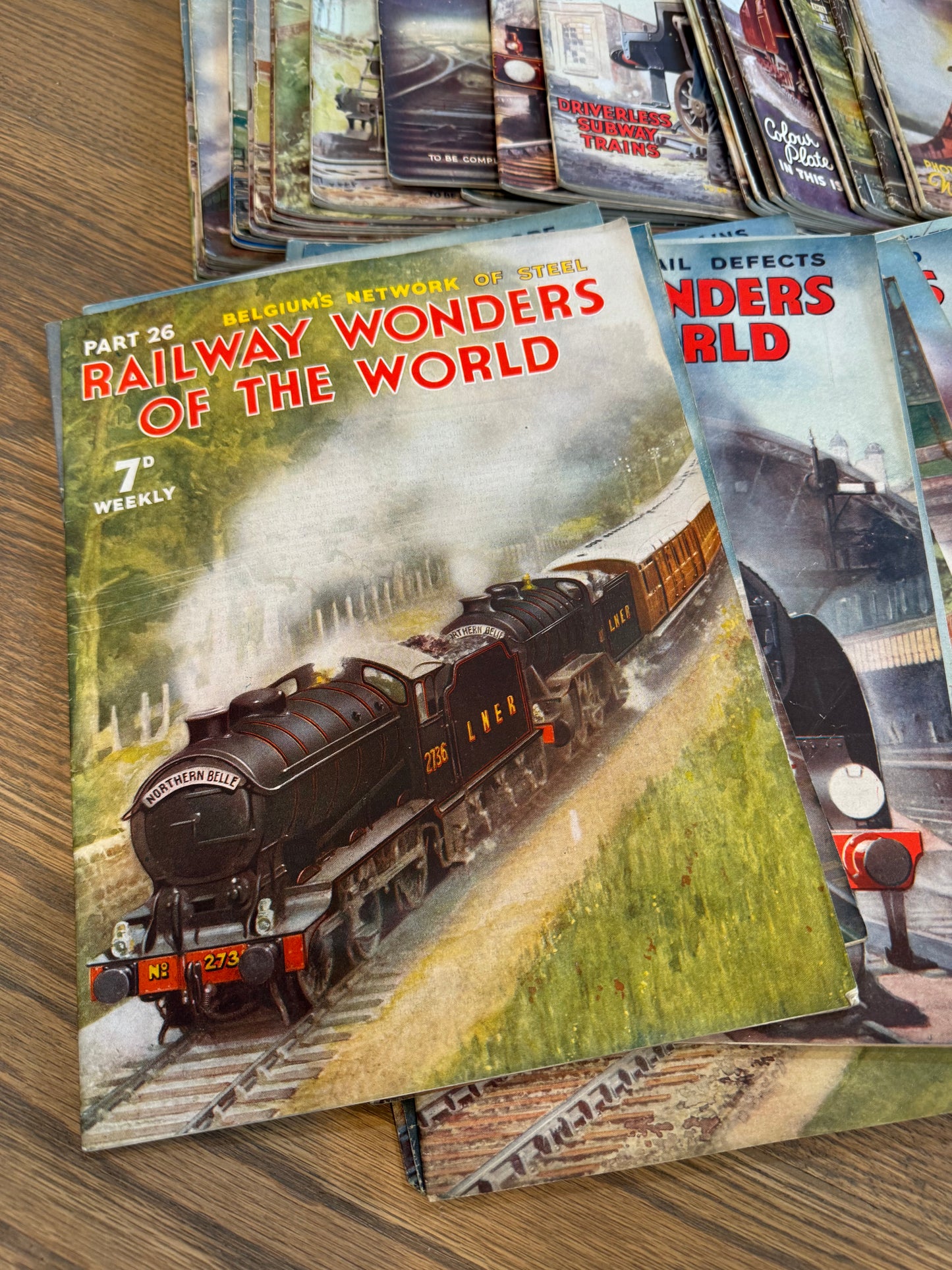 Railway Wonders of the World Vintage Magazines - Sold Individually