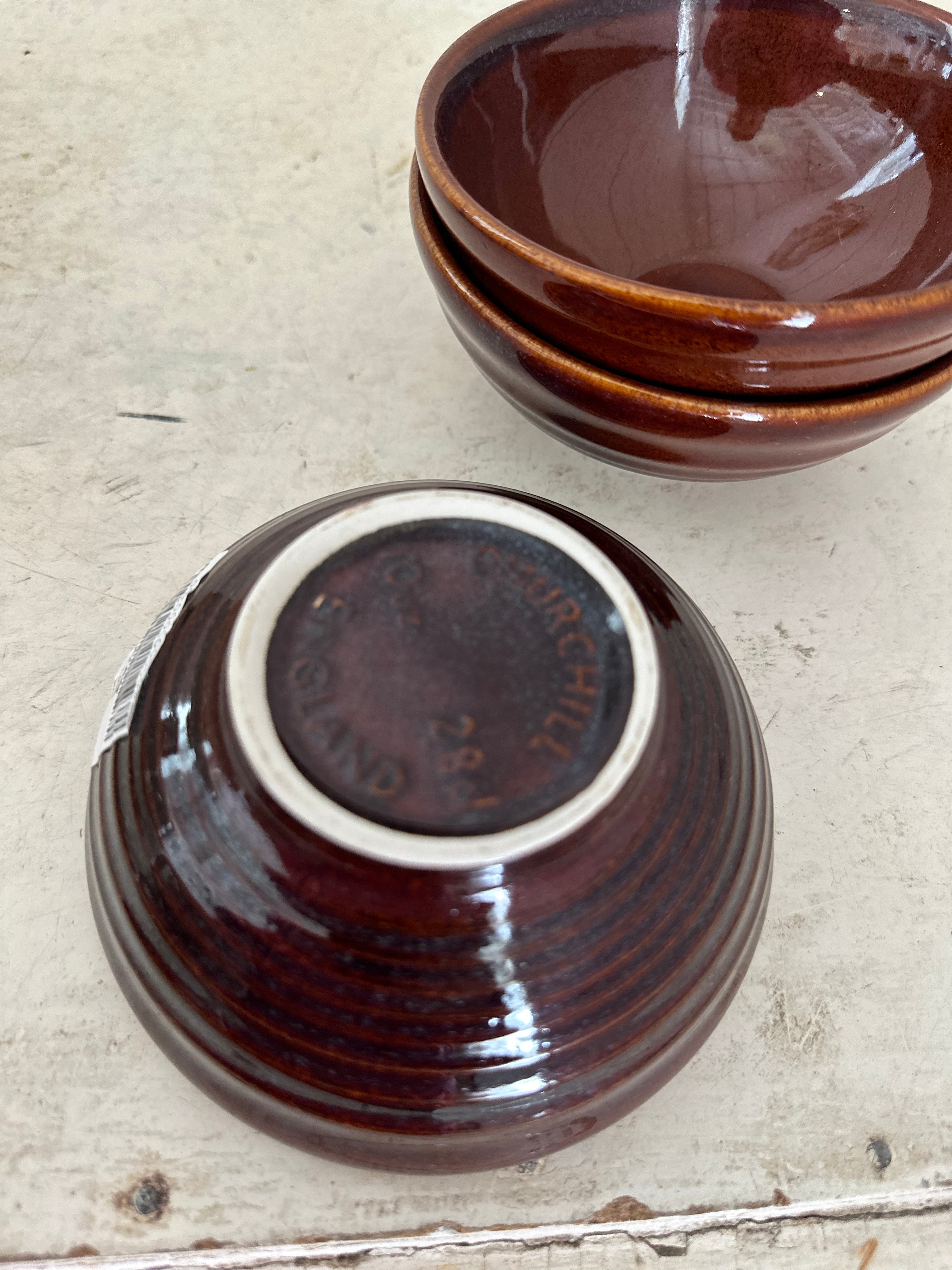 Brown Churchill Snack Bowl