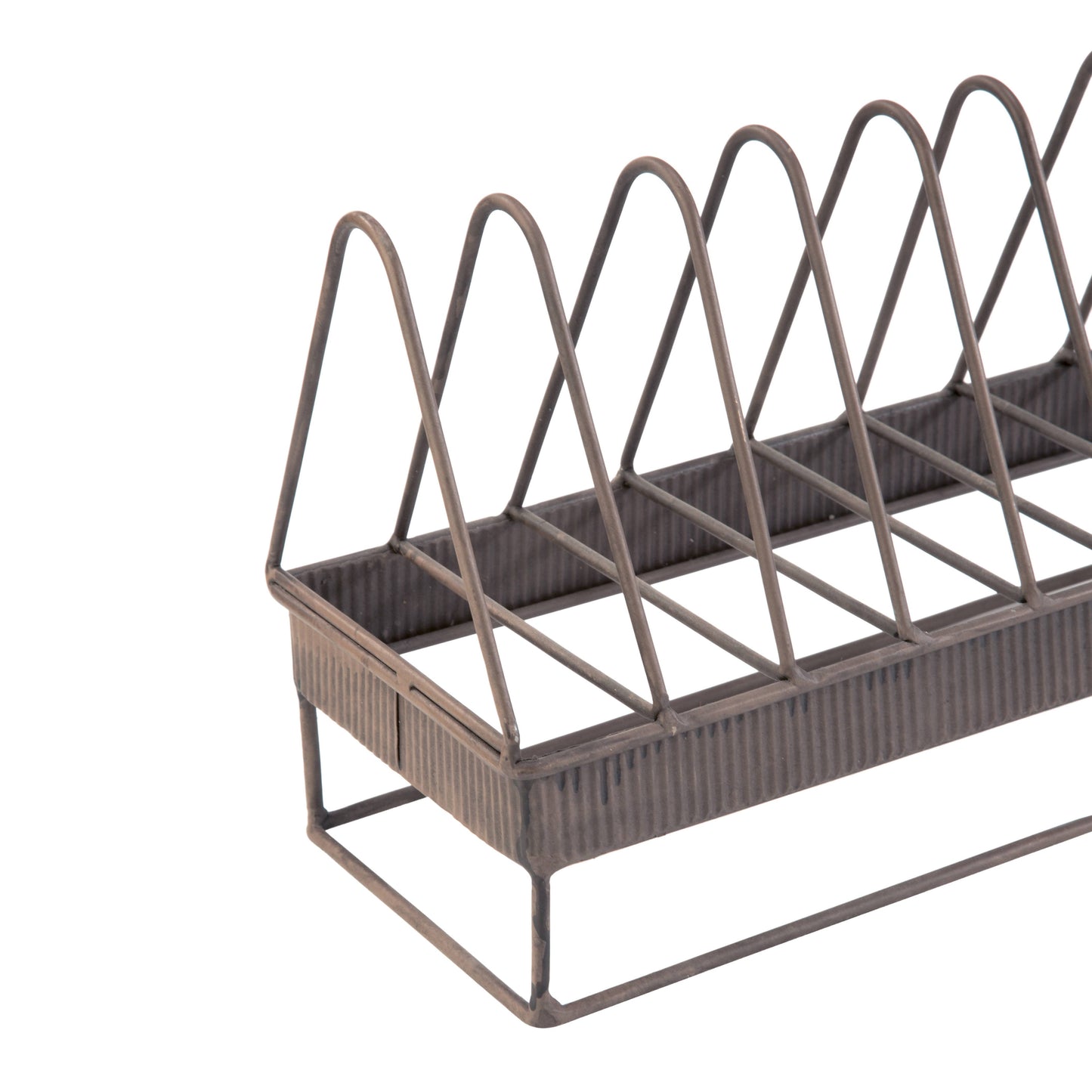 Elongated Plate Display Rack with 20 slots