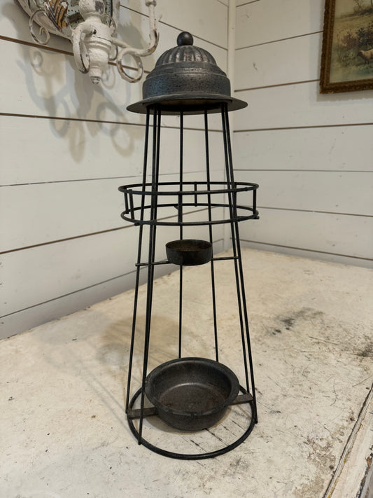 Lighthouse candle holder