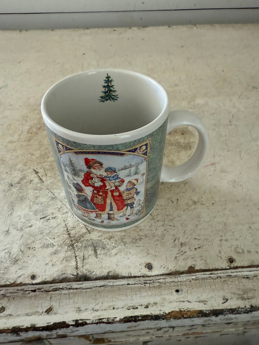 Vintage Betty Whittaker Santa mug made for JCPenney