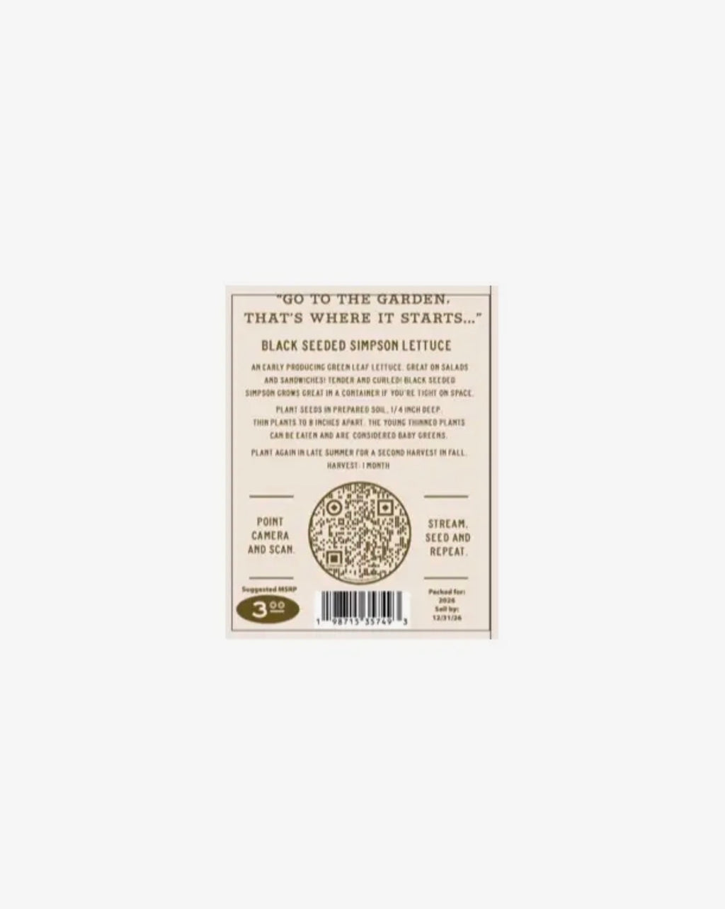 Schoepp Heirloom / Open Pollenated Seeds