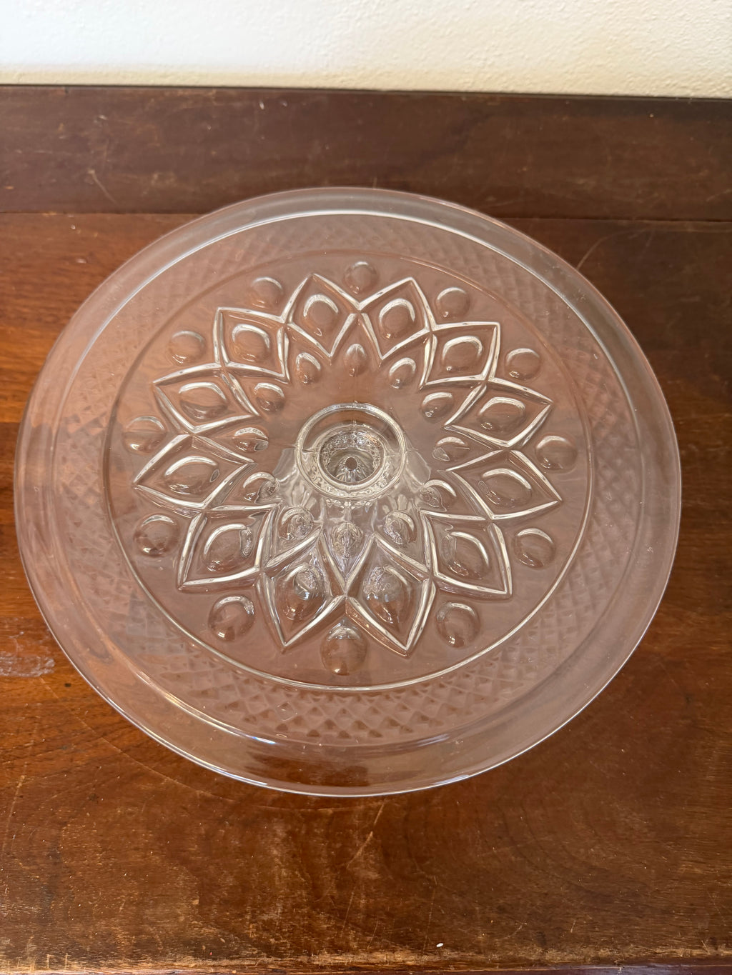 Imperial Crystal Cape Cod 10 1/2" Footed Cake Stand