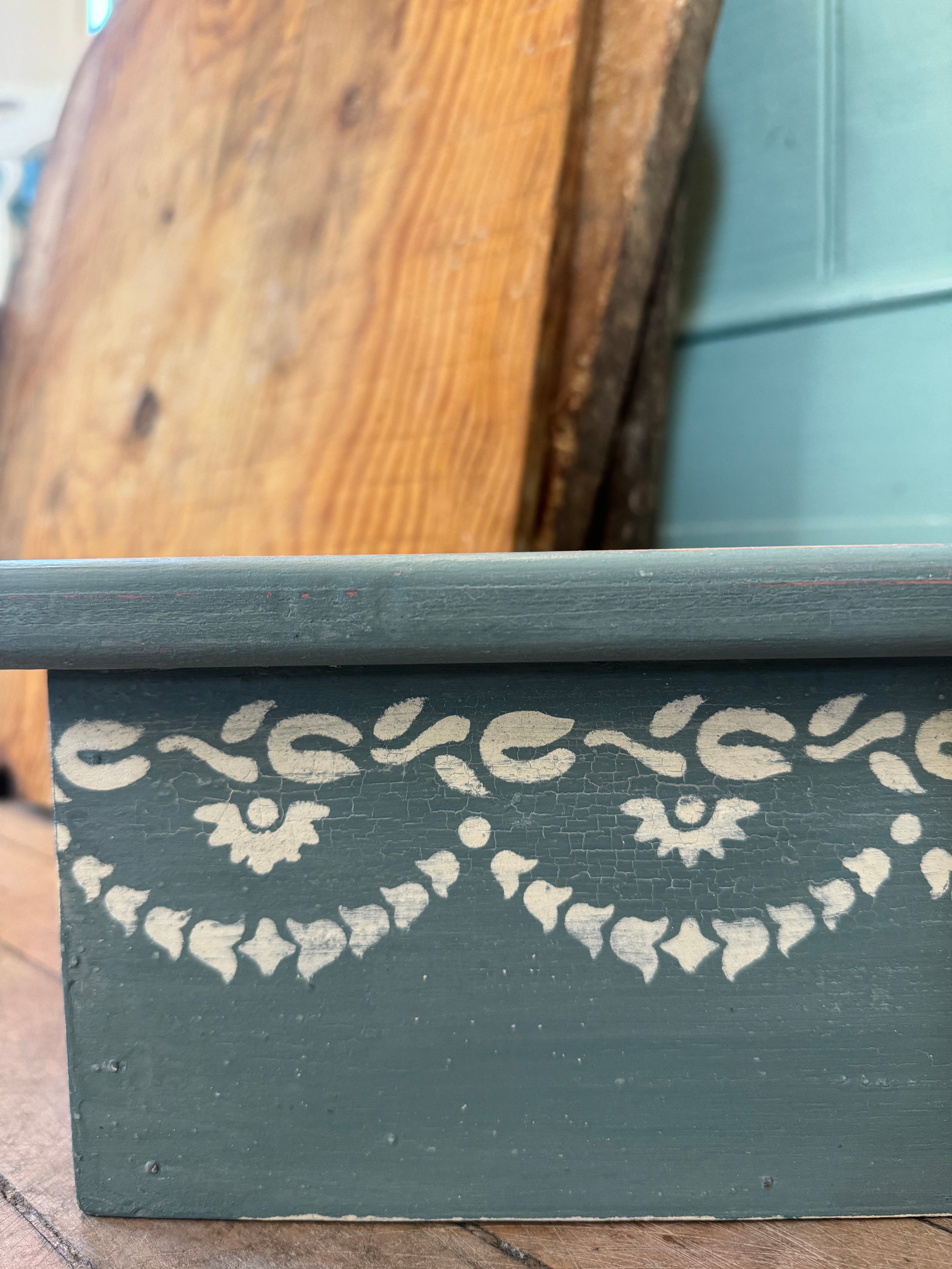 Wooden Planter box hand painted