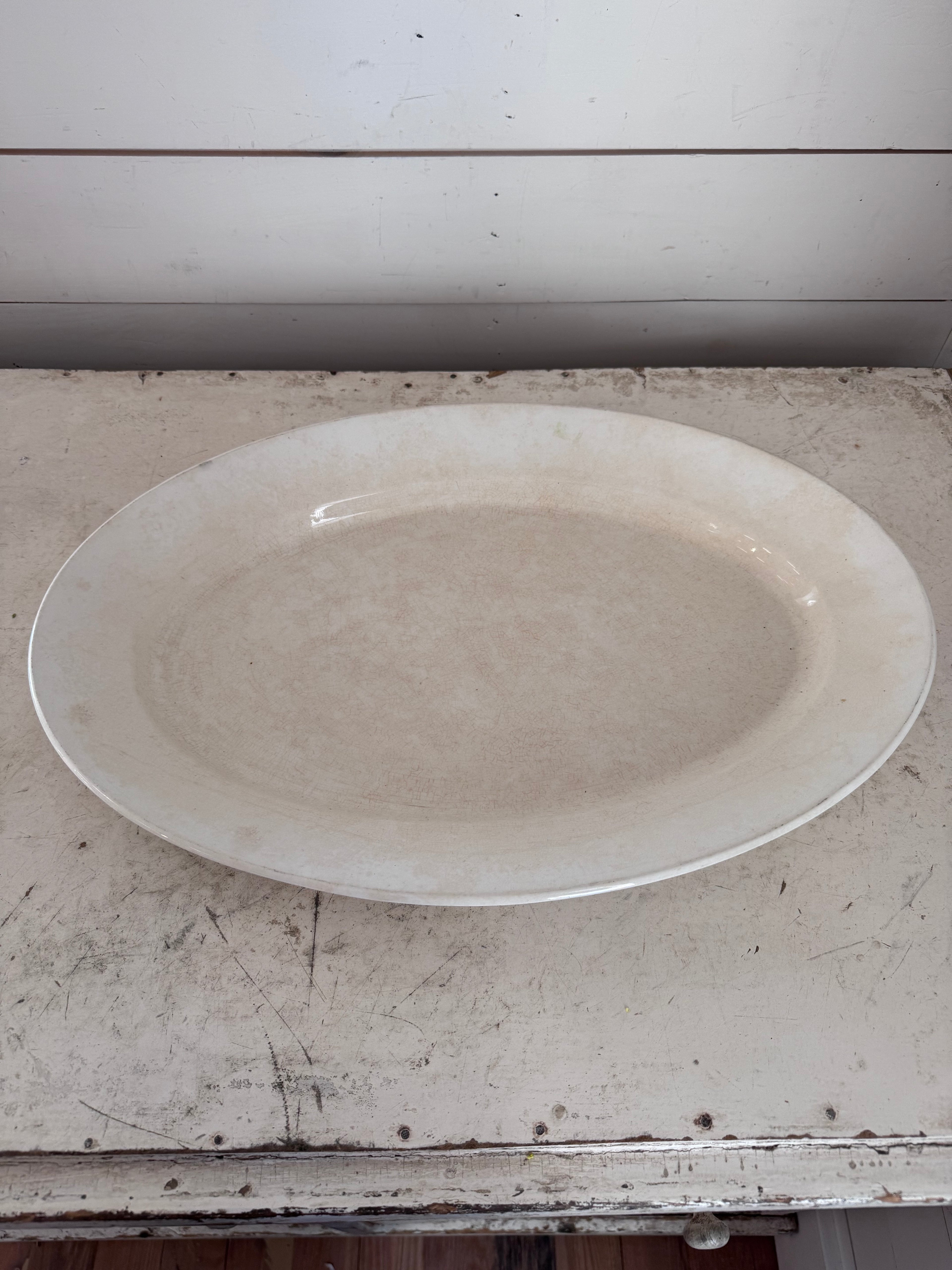 Antique Homer Laughlin Large Ironstone Platter