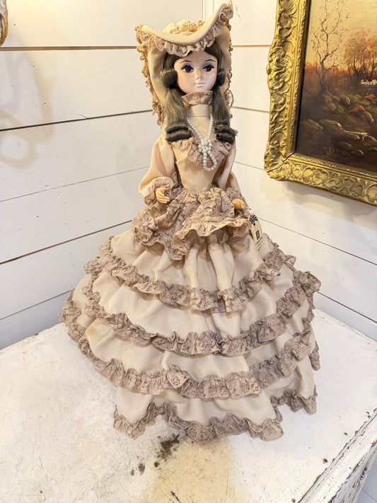 Vintage 1980s Bradley Doll “Victorian Boudoir” ￼