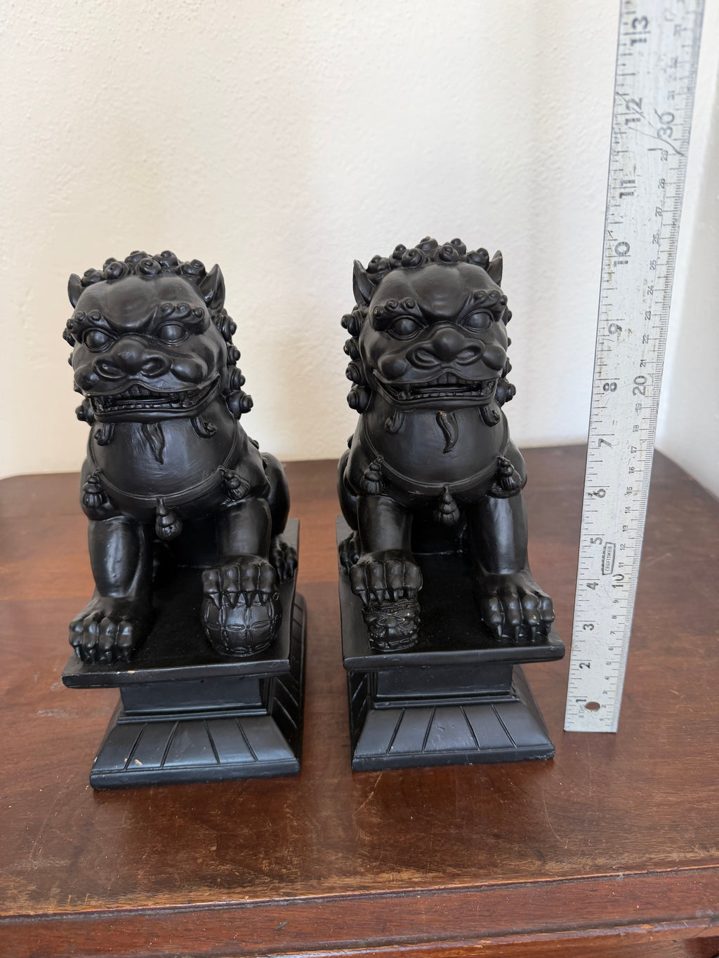 Chinese Foo Dog Statue Set will be painted Gold