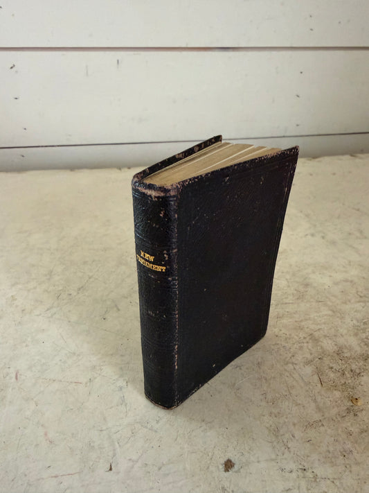 Antique Miniature Bible - The New Testament -Leather Bound Bible -