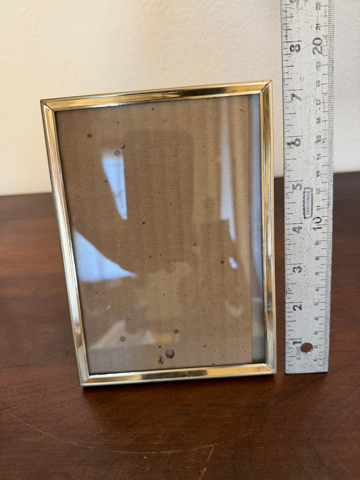 Vintage 5 x 7 brass frame will get print