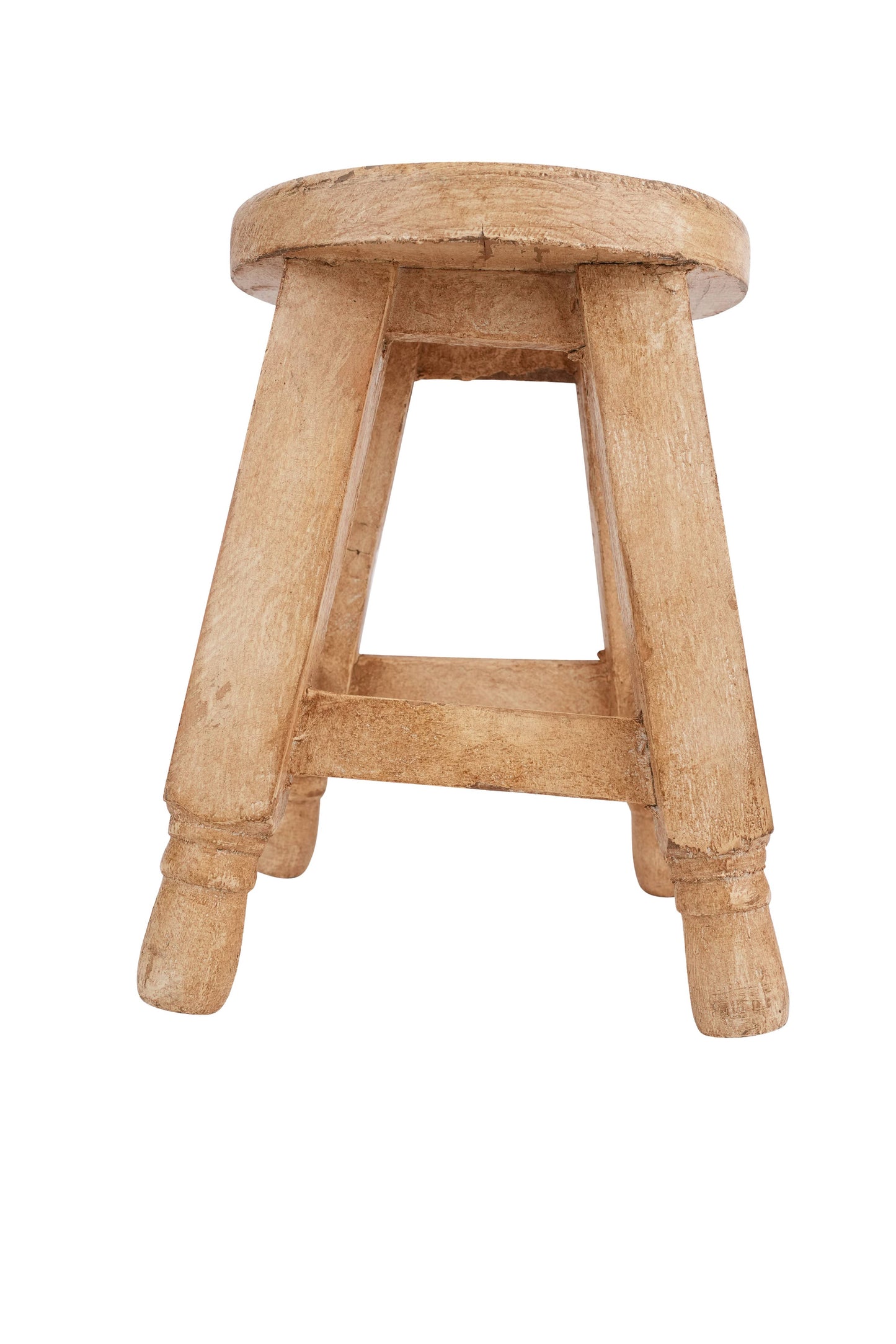 Monroe Farmhouse Stool-8x10 in-Rustic-Antiqued White-Monroe
