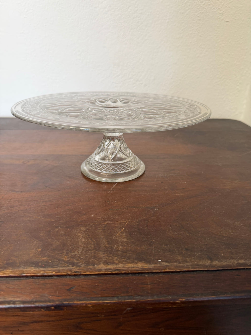 Imperial Crystal Cape Cod 10 1/2" Footed Cake Stand