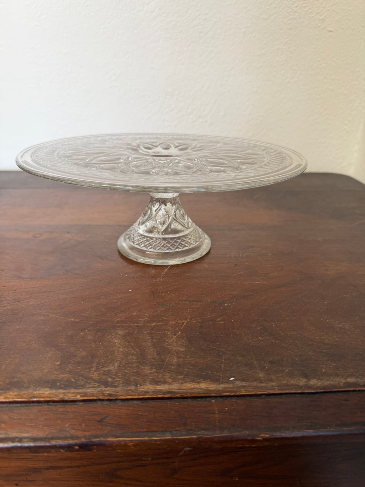 Imperial Crystal Cape Cod 10 1/2" Footed Cake Stand