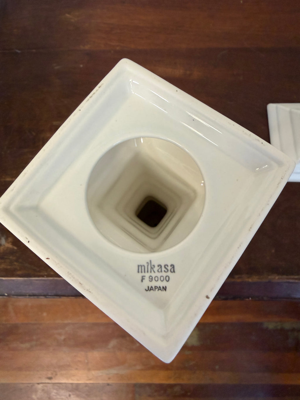 Set Of 2 Mikasa French Countryside White Candlestick 7 1/4"