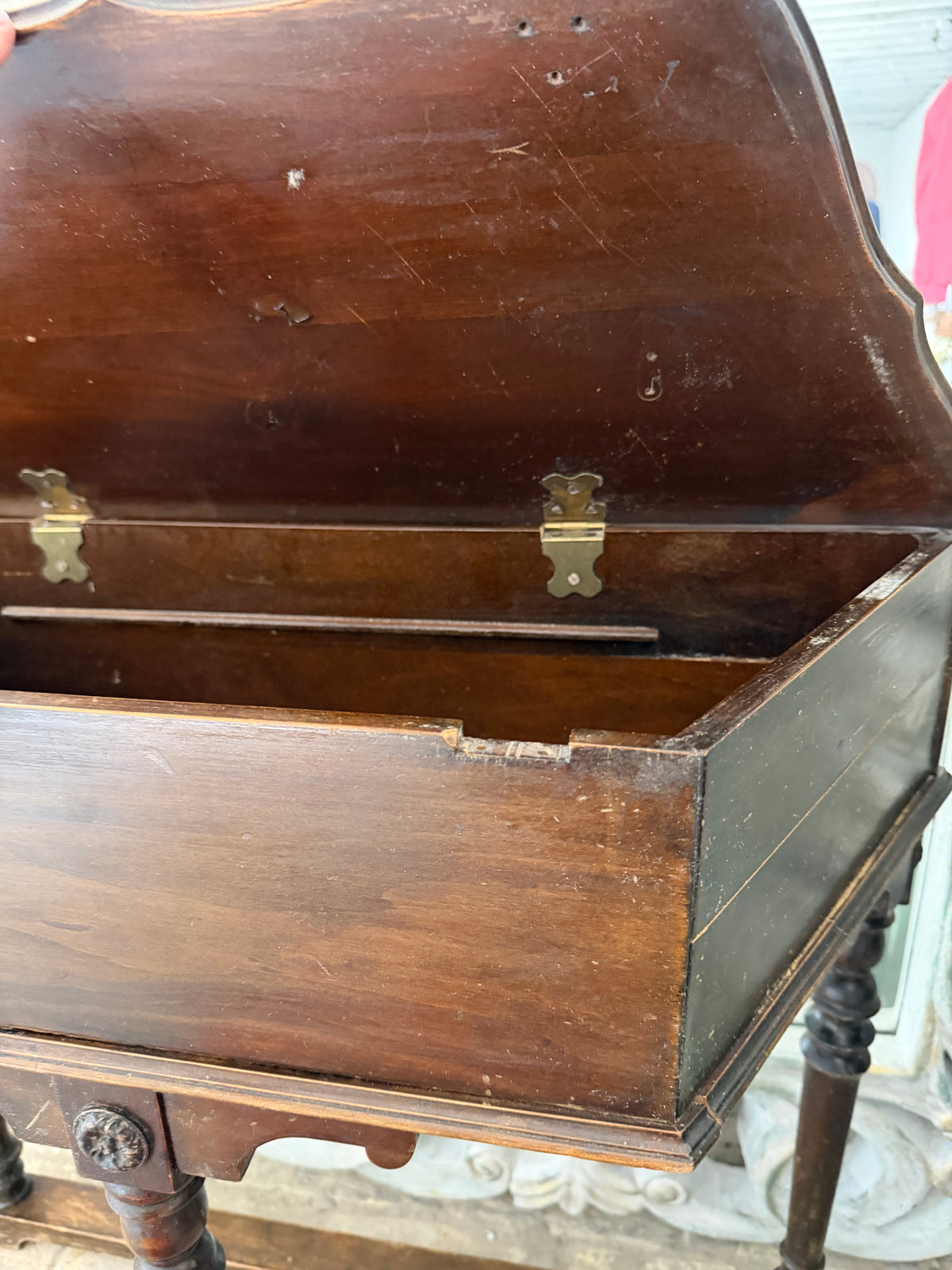 Antique Hinged Side Table