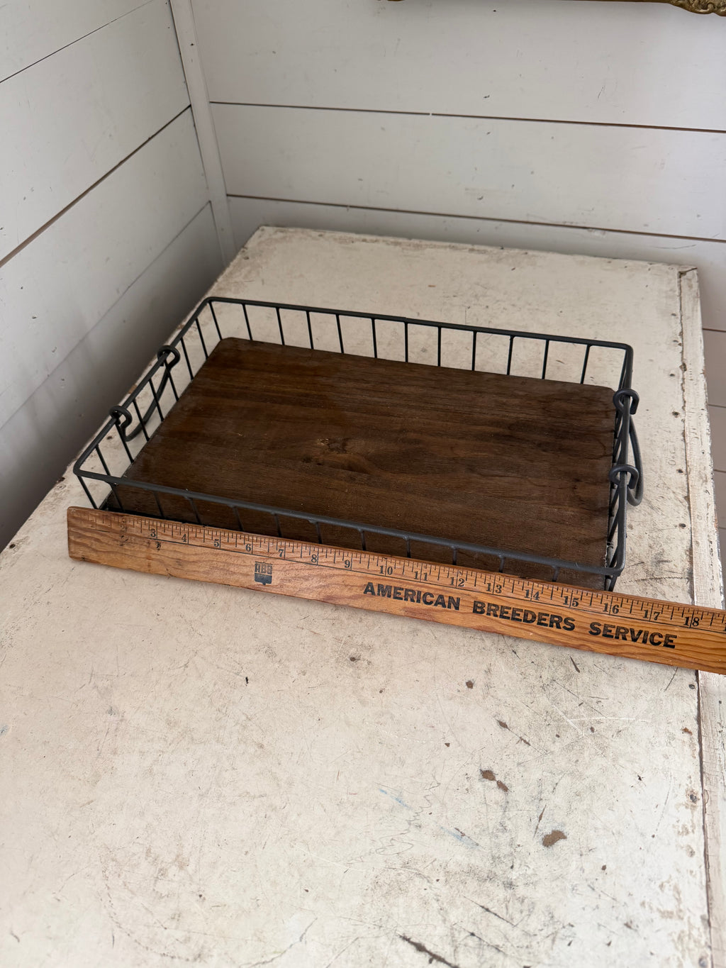 Wood and Metal Tray will get makeover