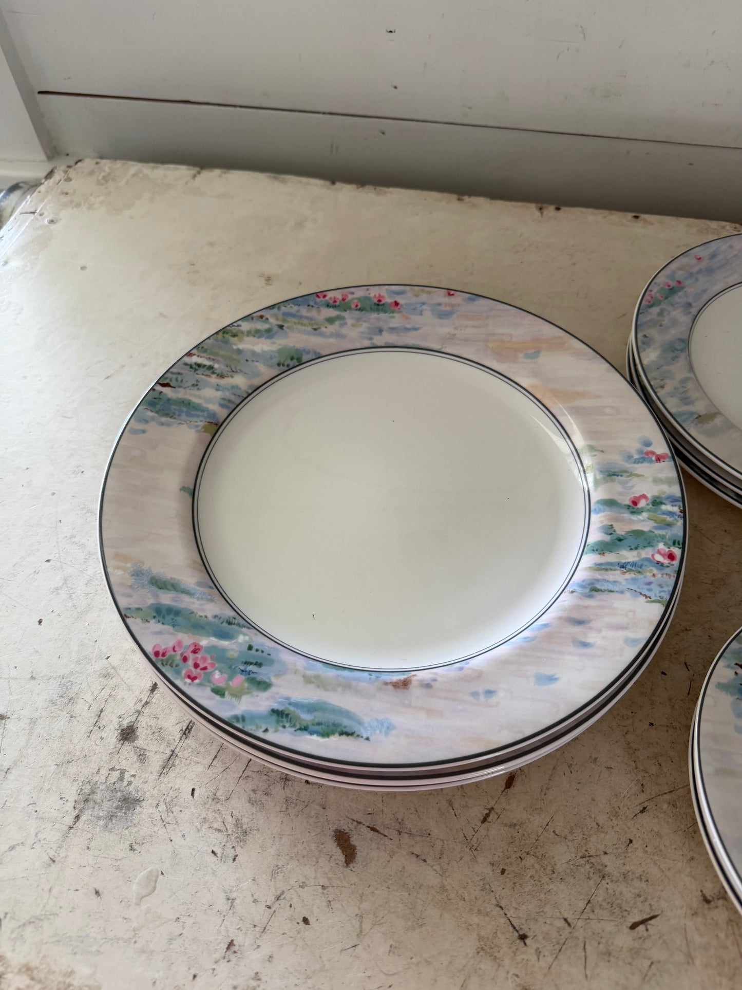 Mikasa Maxima Monet/ impressionistic pastel plates sold individually
