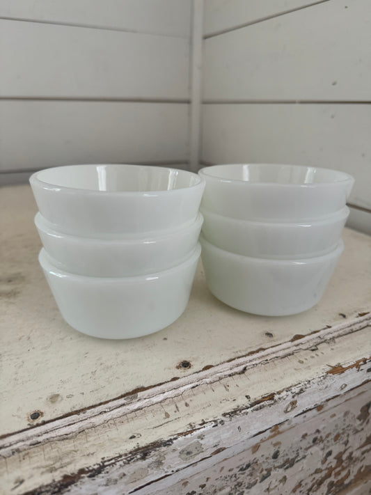 Glasbake milk glass Custard Dishes | sold individually