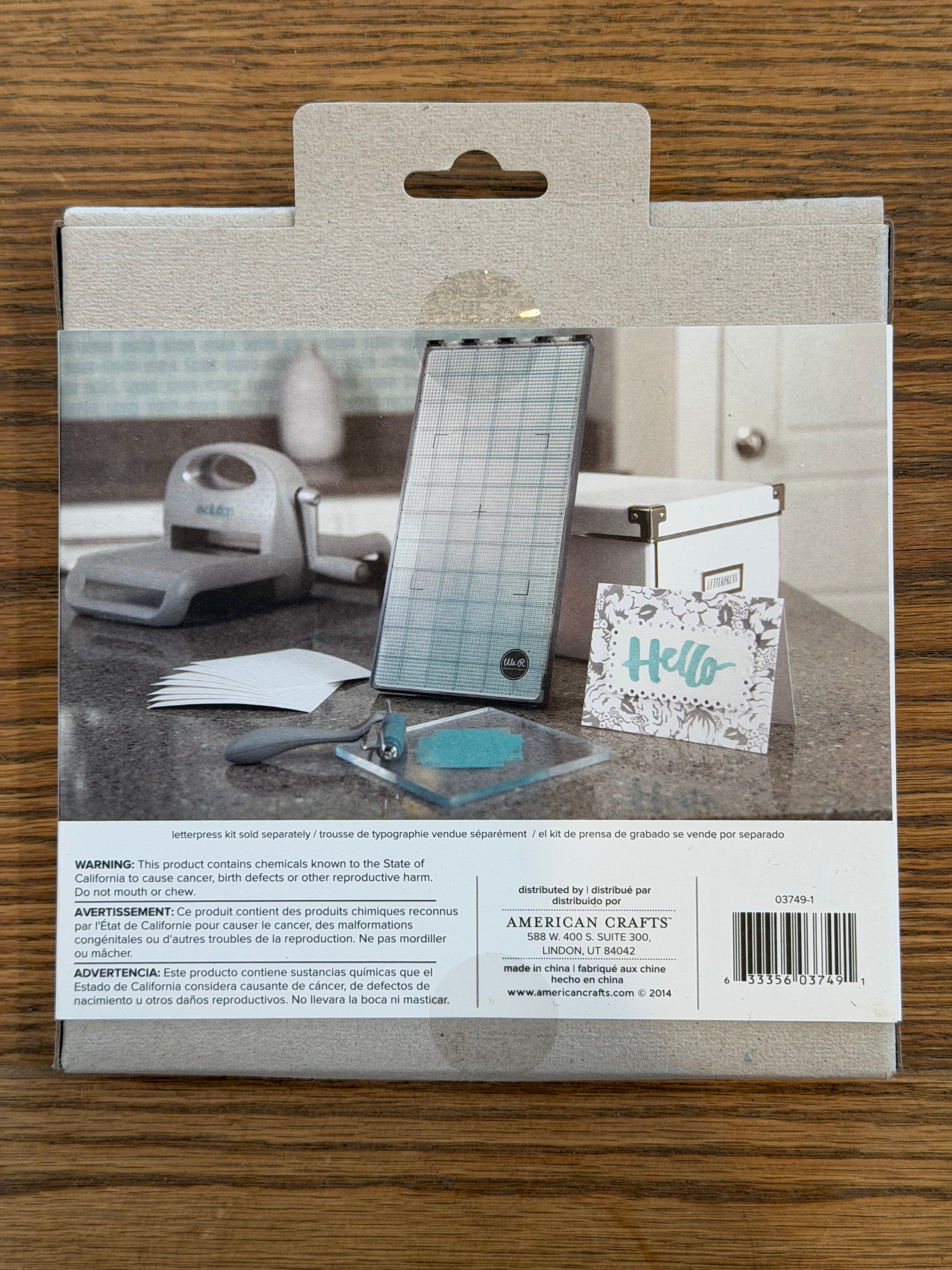 We R Memory Keepers Letter Press Plates - Sold Individually