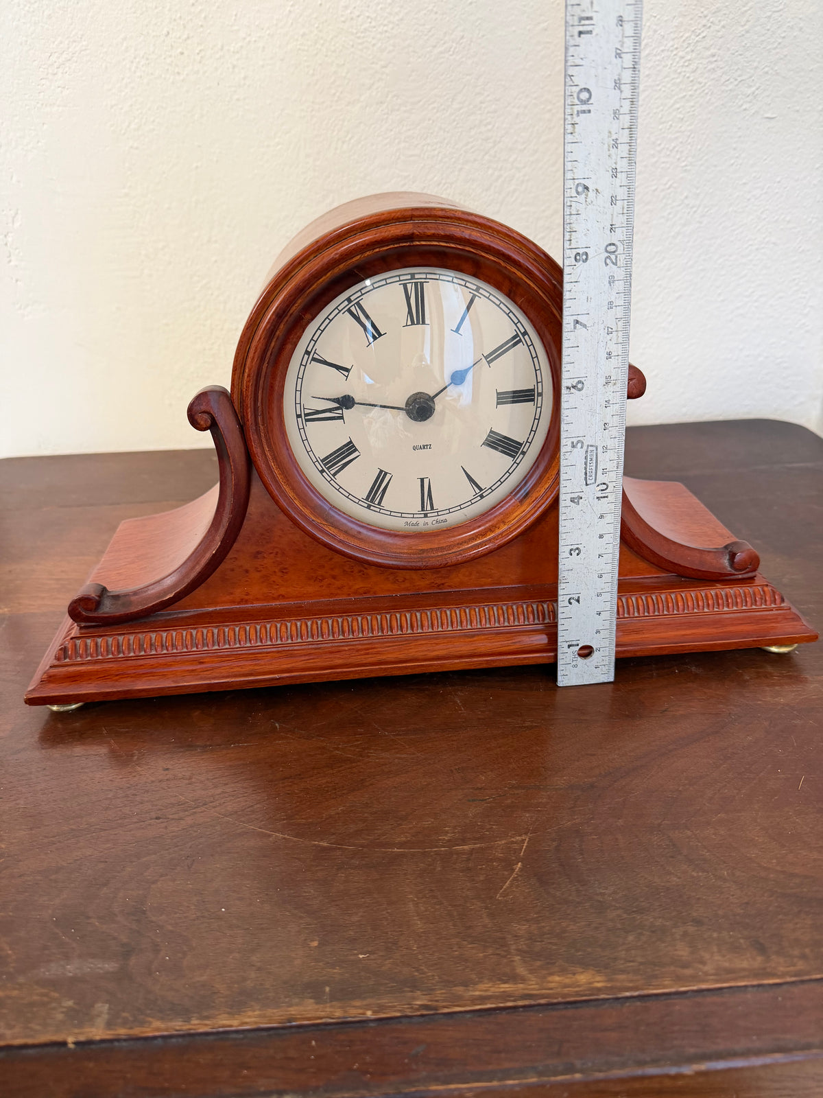 Mantel Clock With Roman Numeral Dial - Will Get Makeover