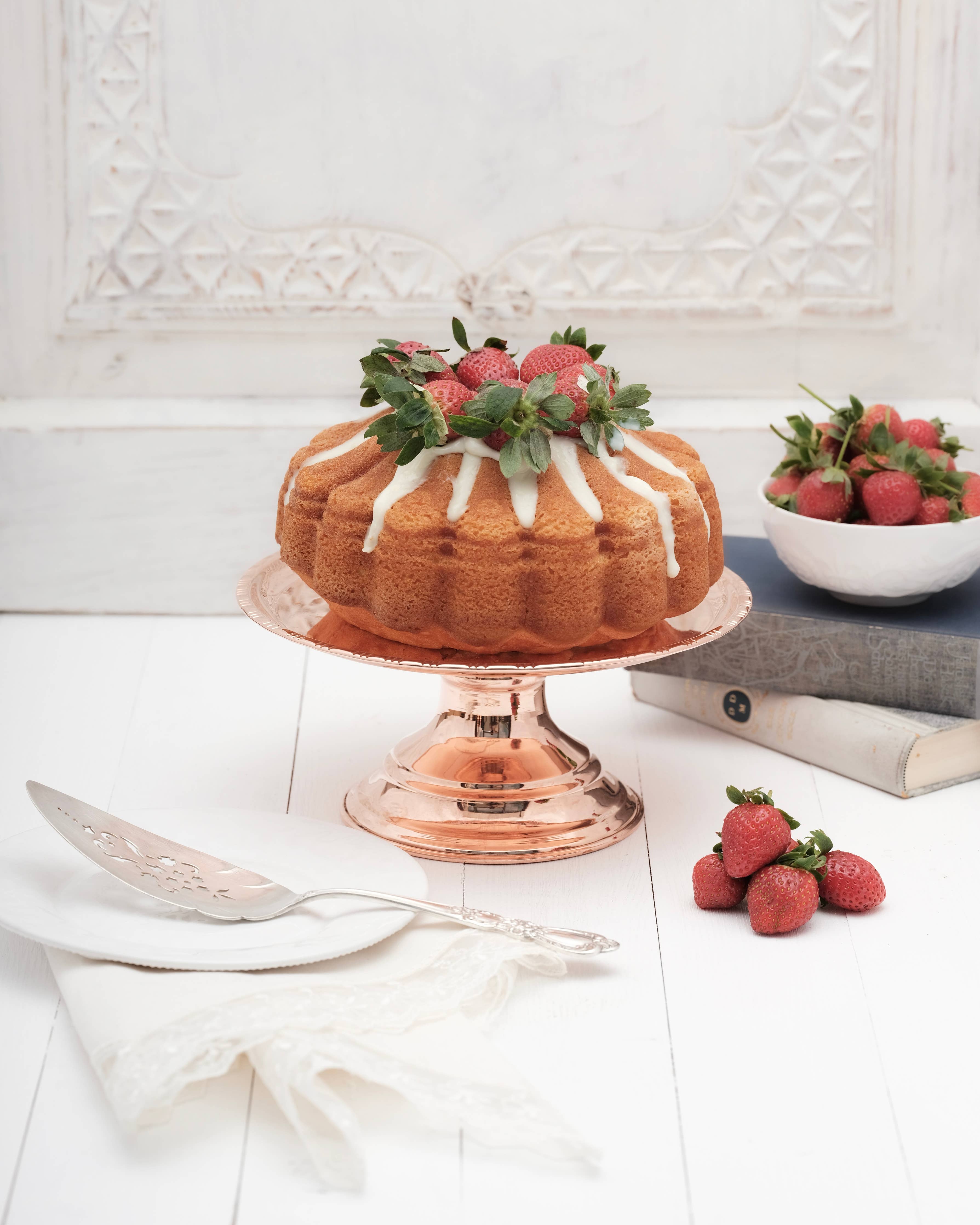 Coppermill Kitchen Vintage Inspired Cake Stand - copper