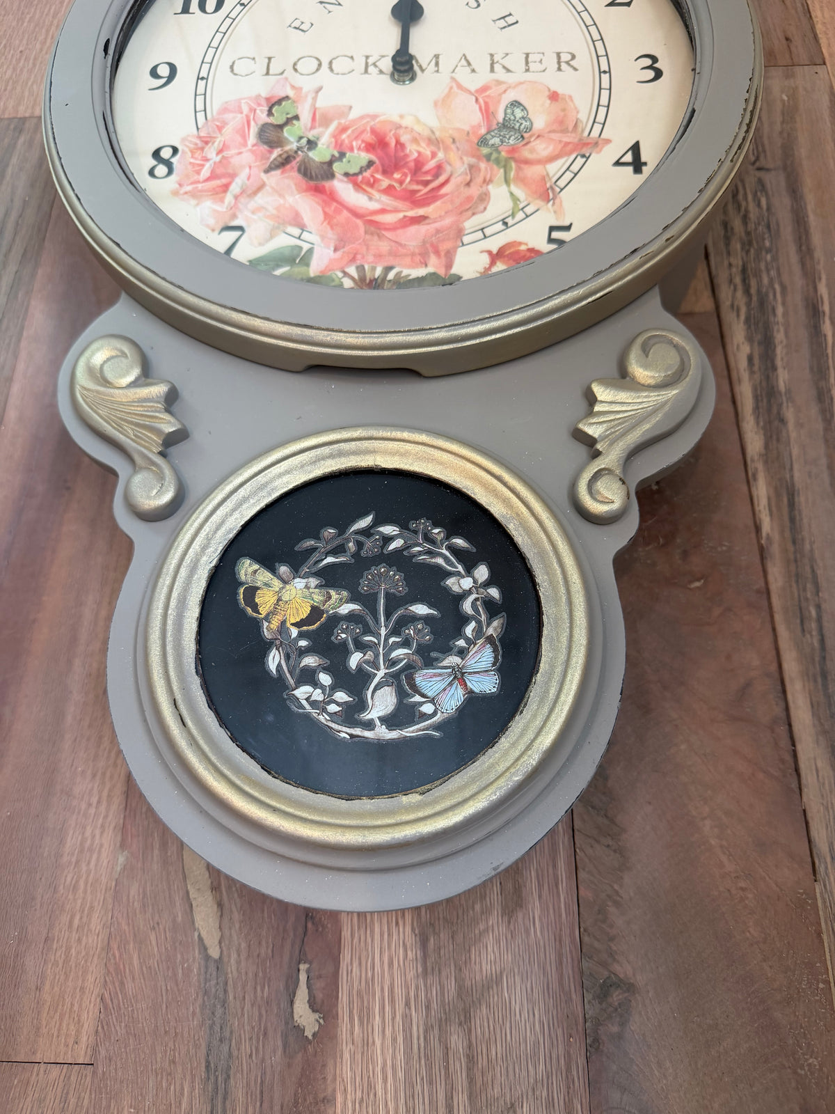 Hand Painted Wall Clock