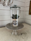 Cloche with Knob and plate - decor inside not included