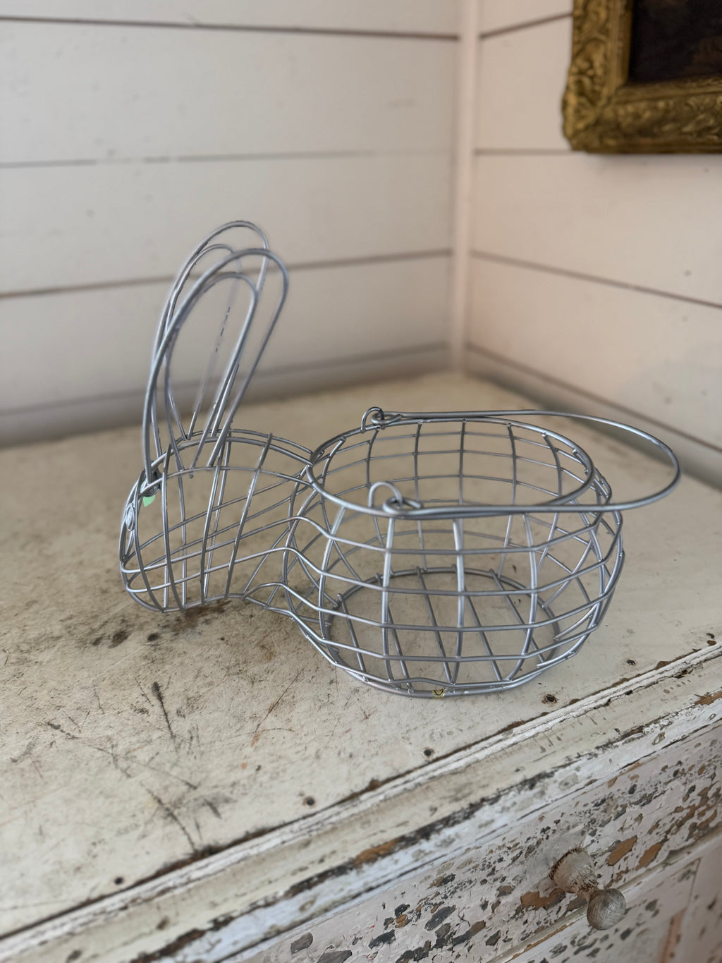 Bunny shaped Wire Egg Basket