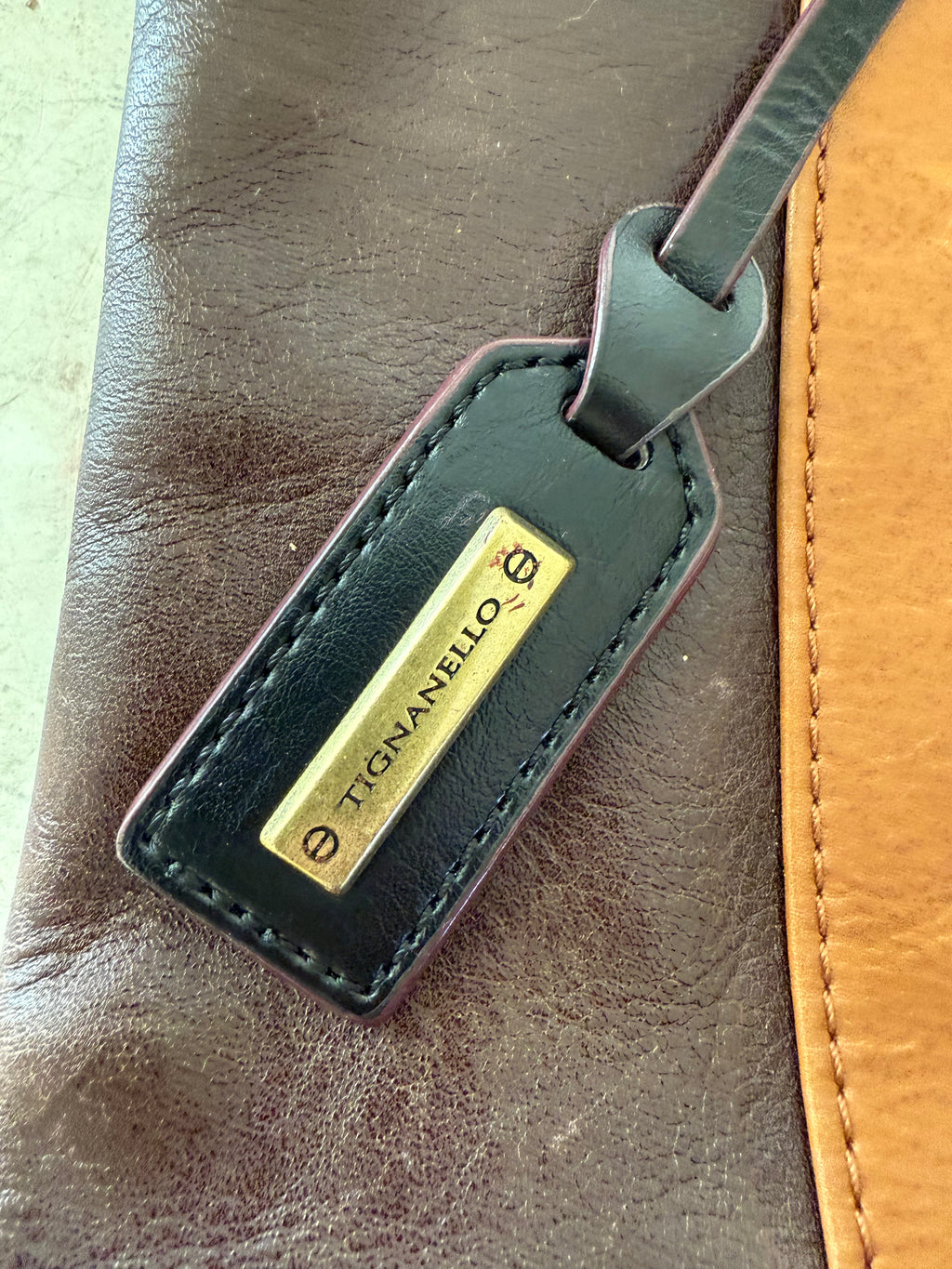 TIGNANELLO TRI-color LEATHER PURSE