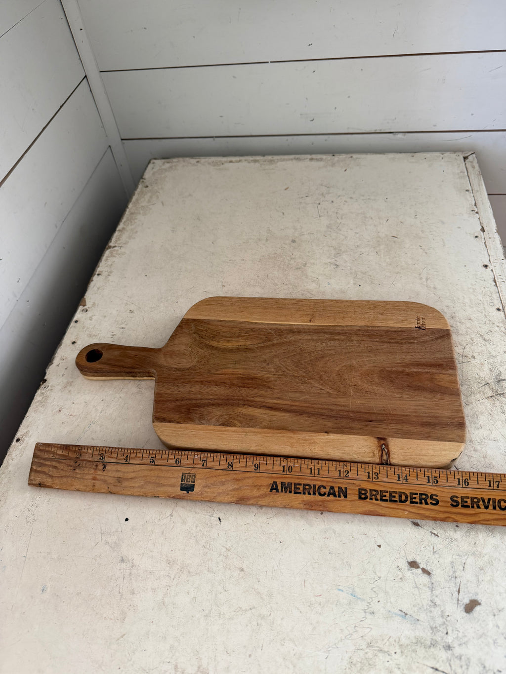 Acacia wood cutting board with handle 16” total length will get makeover