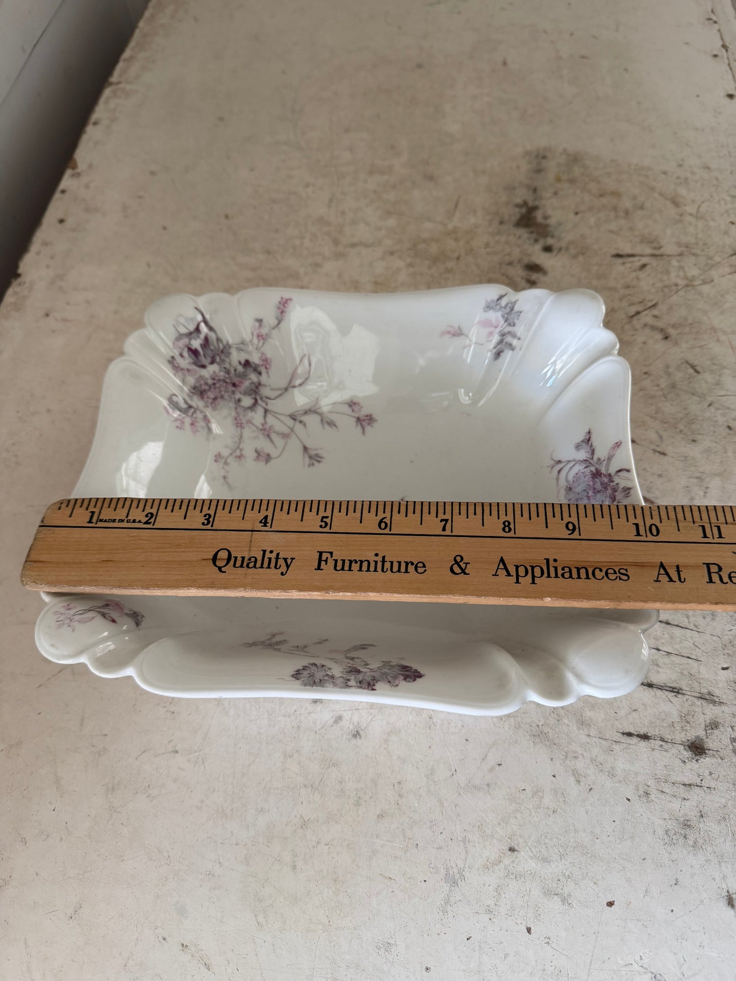 Vintage Haviland Limoges & Co. serving bowl Schleiger Pattern