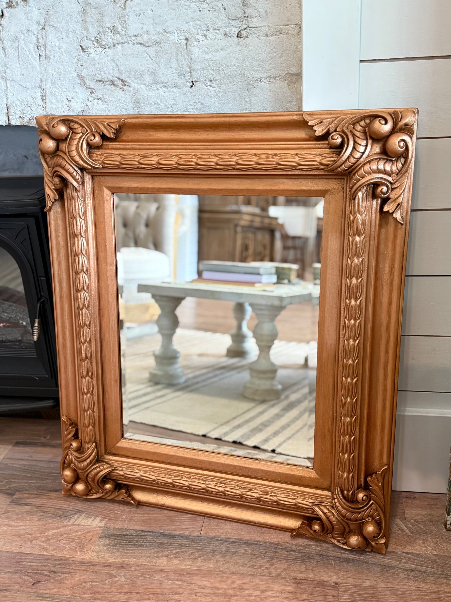 Ornate Copper Mirror