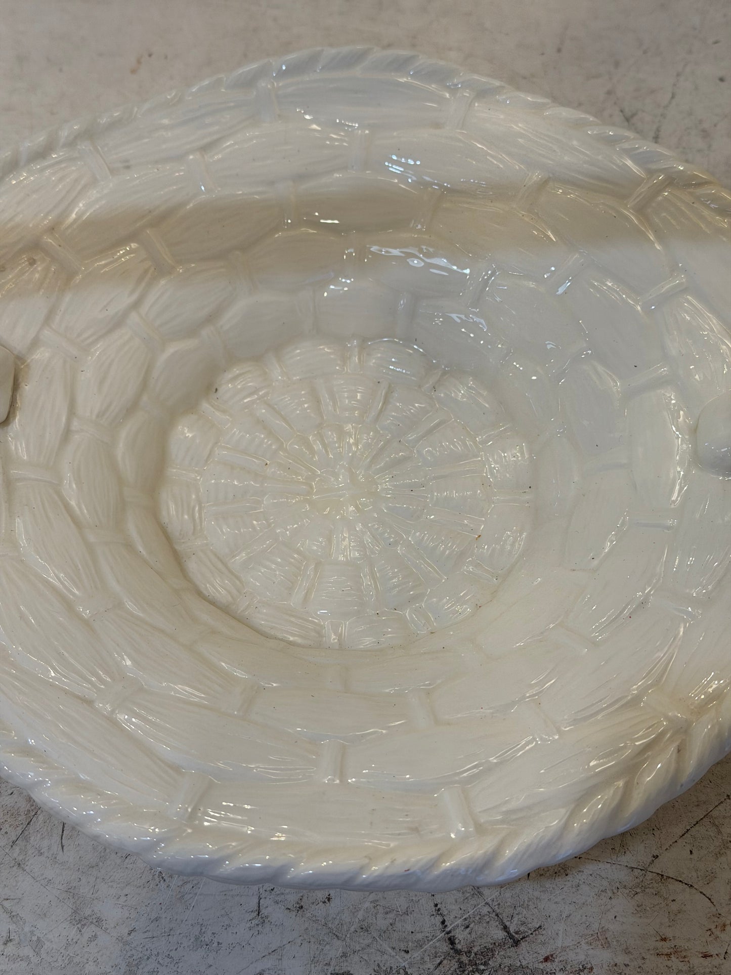 White Ceramic Basket