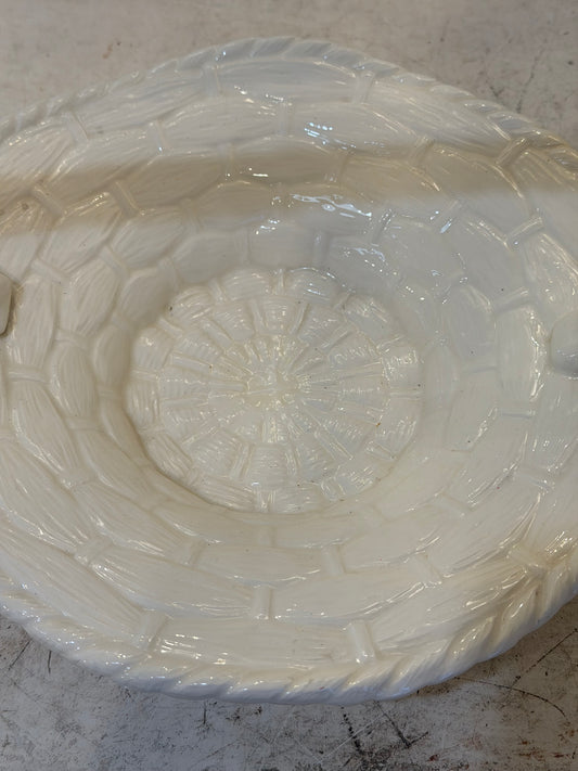 White Ceramic Basket