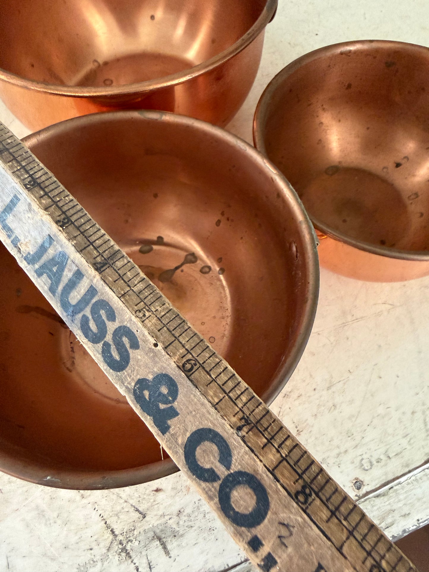 Copper Mixing Bowl Set (not sure if they are plated or solid)
