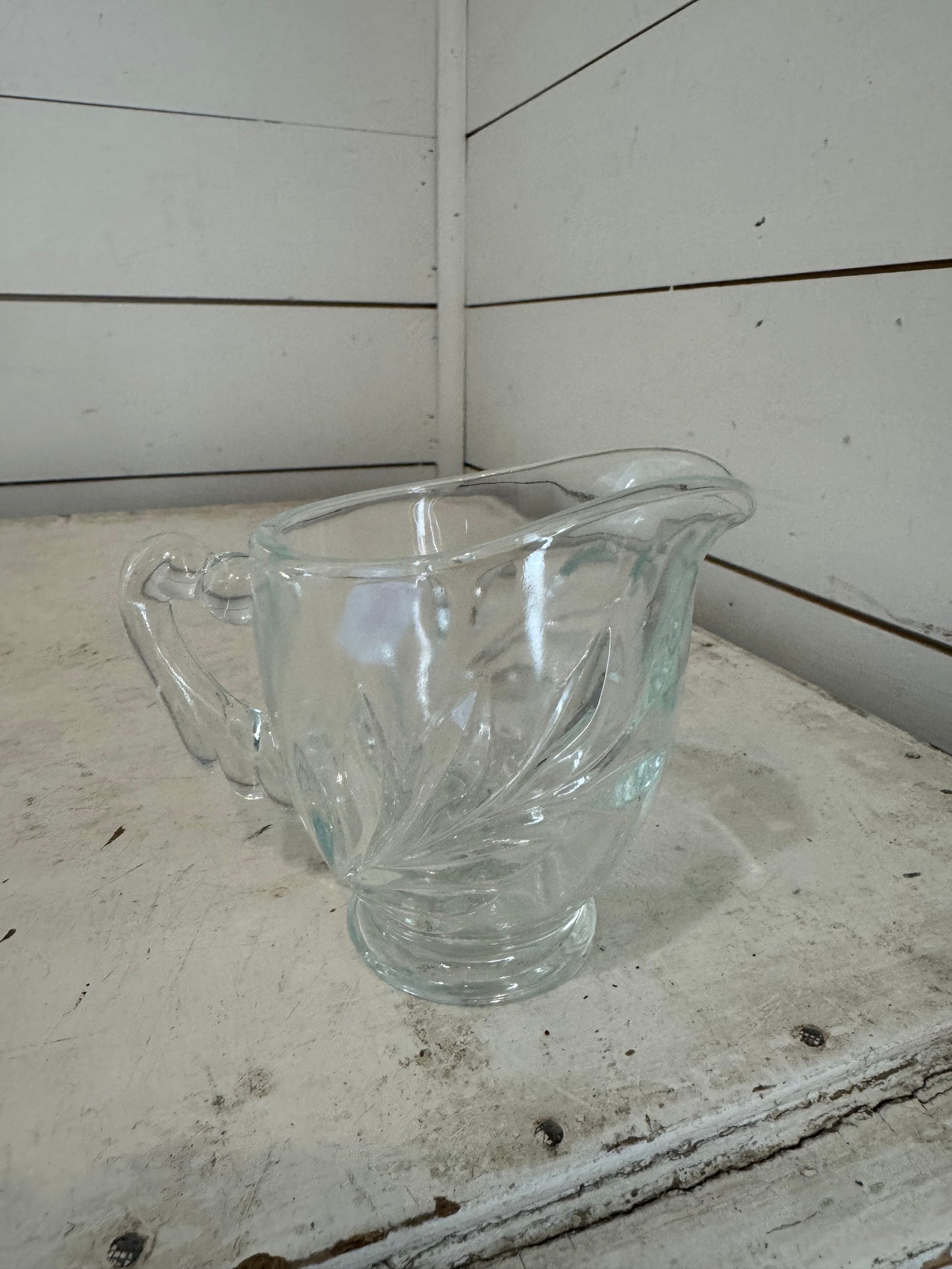 Vintage Indiana Glass Willow Creamer