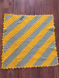 Yellow and green baby afghan