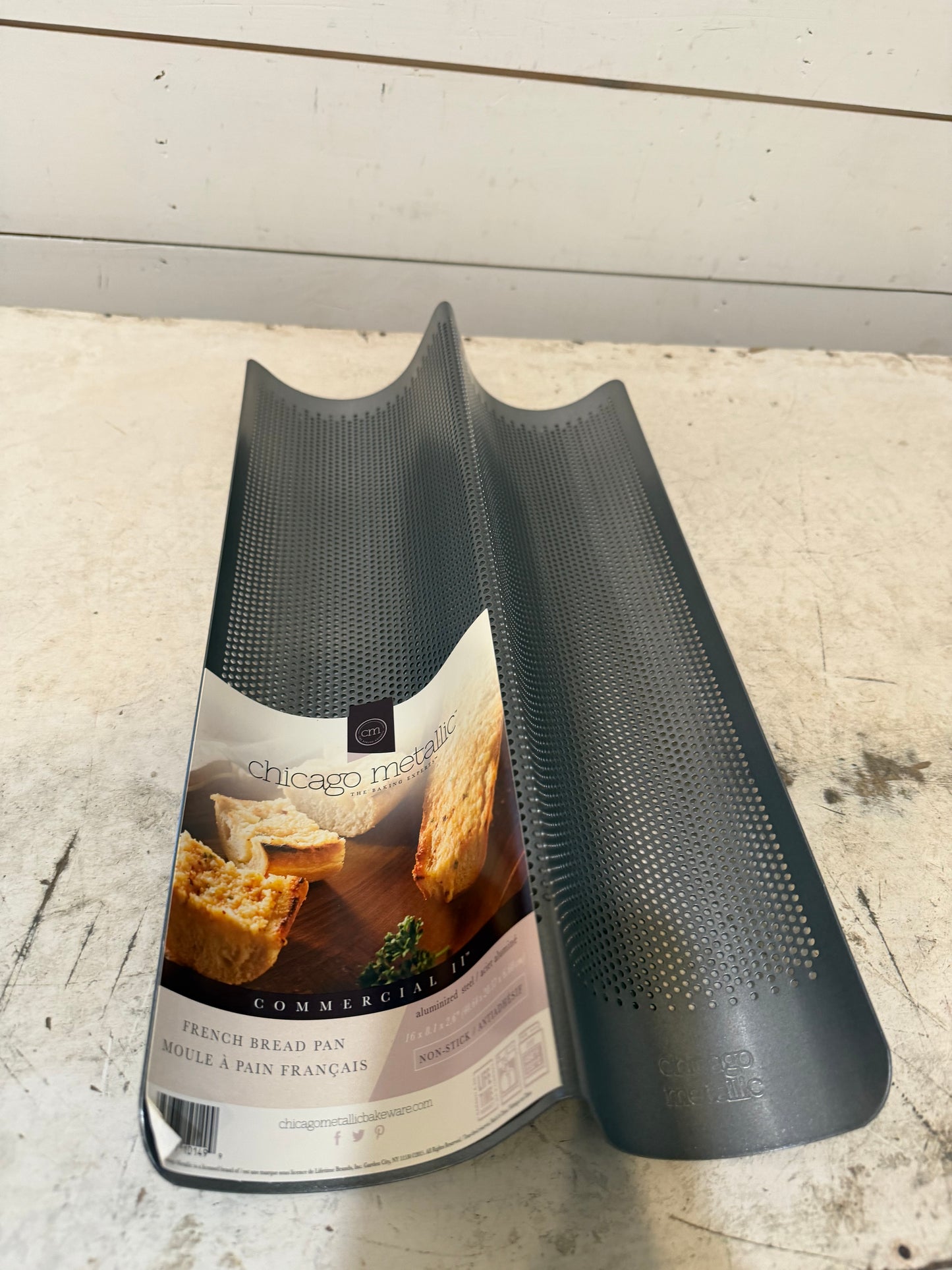 Chicago Metallic Commercial II Non-Stick Perforated French Bread Pan