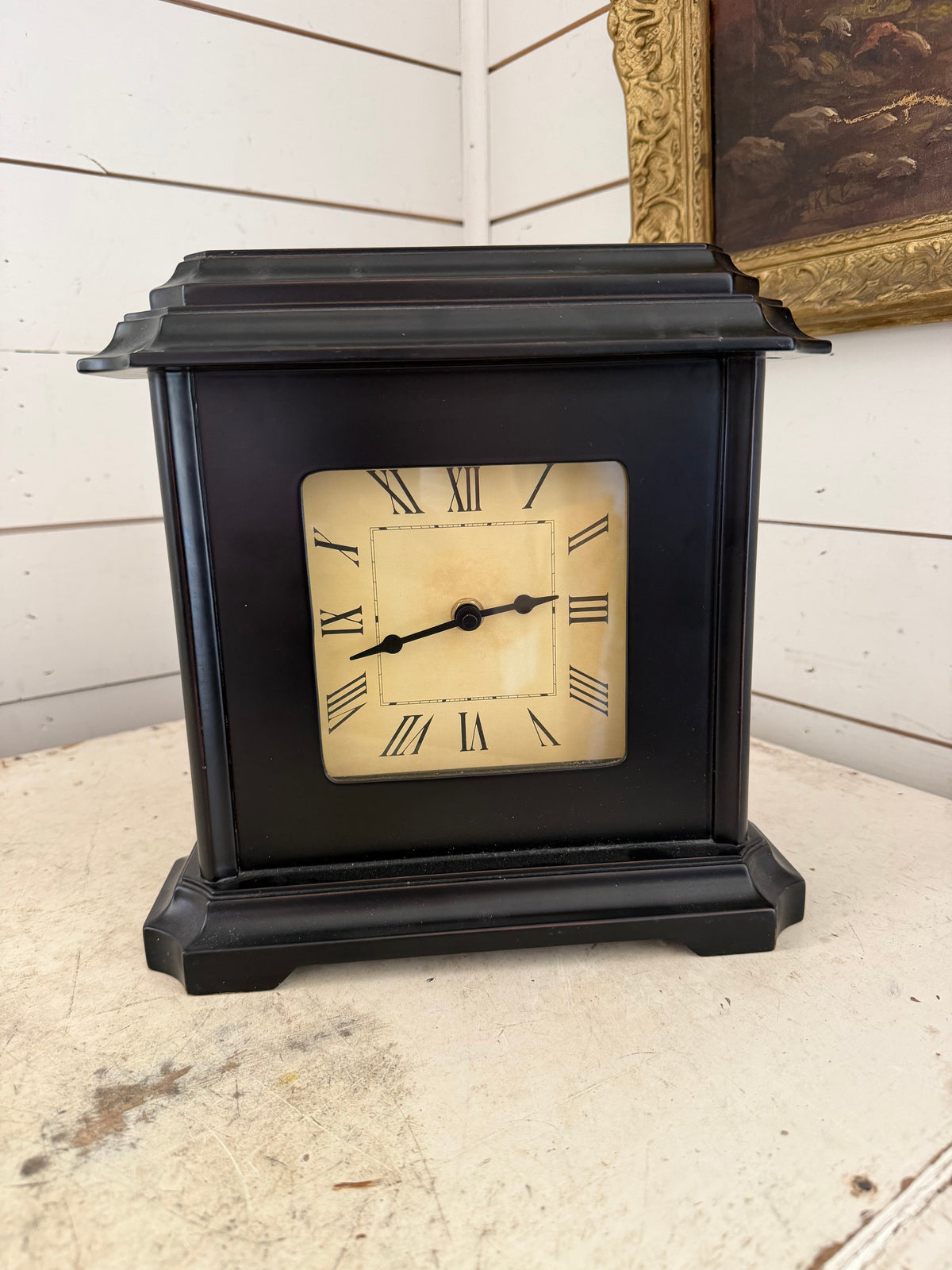 Black mantle clock will get makeover