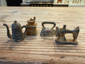 Vintage cast-iron salt and pepper shakers each set sold separately