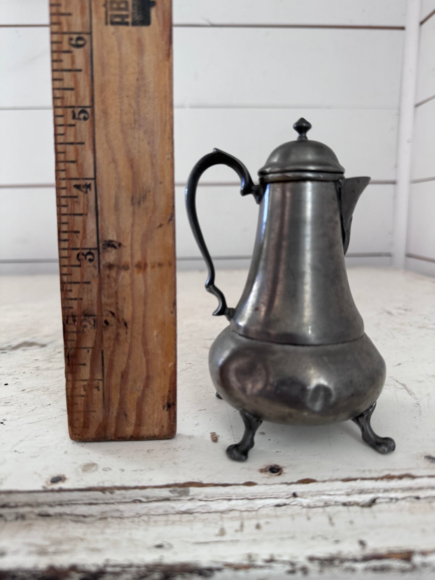 Antique French Silver Plate Footed Creamer