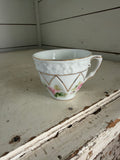 Pink rose tea cup